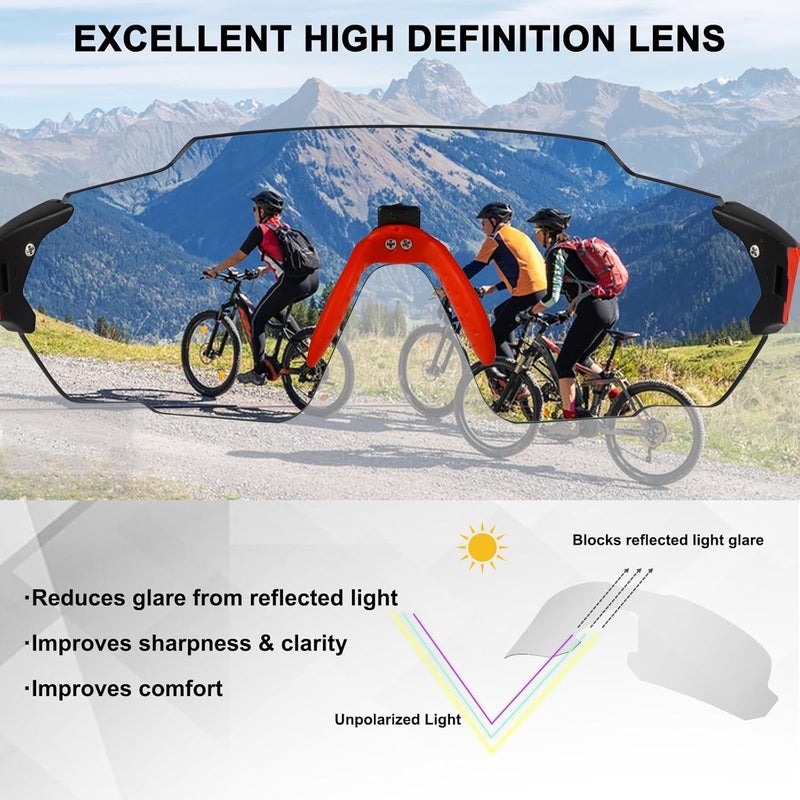 BangLong Polarized Sports Sunglasses for Men Women - UV Protection Sun Glasses for Running Baseball Cycling Bike Fishing - Image 2